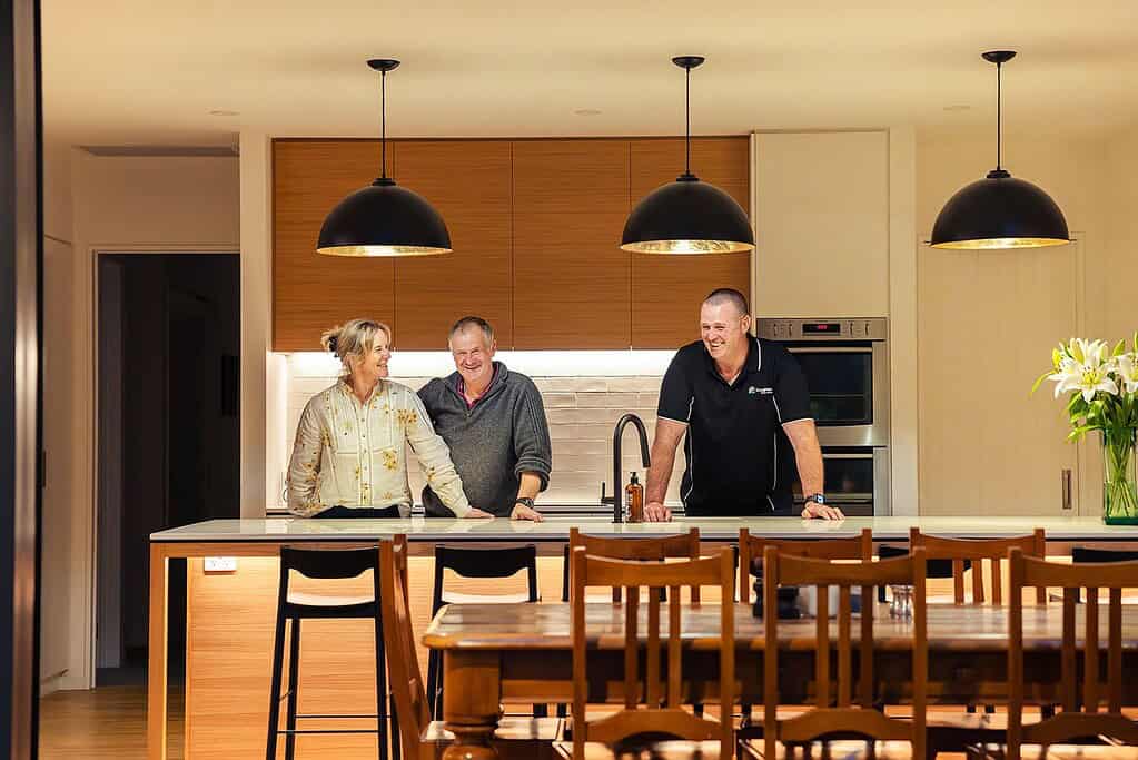 Pat Coughlan back in a finished client kitchen for the 90-day check.